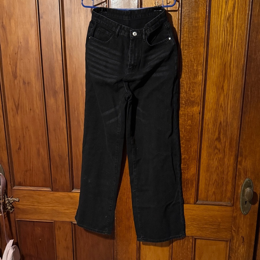 Black Wide Leg Jeans